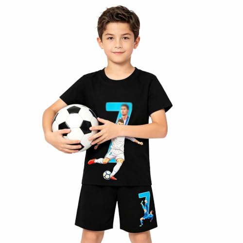 Boys Soccer Jersey Set - Youth Football Uniform with Shorts