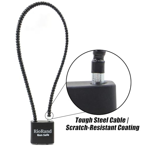 Keyed Alike Cable Gun Lock - 8.5" & 15" with 3 Keys