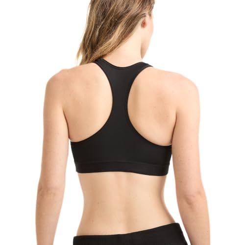 Champion Women's Medium Black High-Impact Sports Bra with Moisture-Wicking Fabric