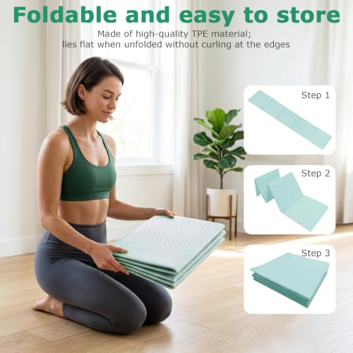 All-in-One Yoga & Pilates Kit with Foldable Mat, Resistance Bands, and Ball