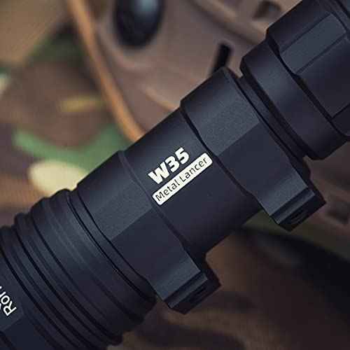 Weltool W35 Scoutlight Style Tactical Light Body for Surefire M600DF KE2-DF, LH1/LH2/LH3 Light Head and TC68 Tailcap, DS00 or UE Rear Cap (Black)