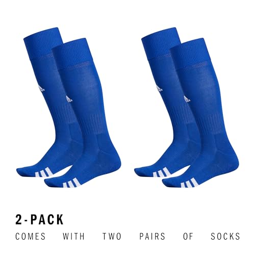 Over-the-Calf Soccer Socks - 2 Pairs, Team Royal Blue/White, X-Small