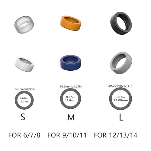 Silicone Smart Ring Protector - Elastic Protective Cover, Size S, 10PCS