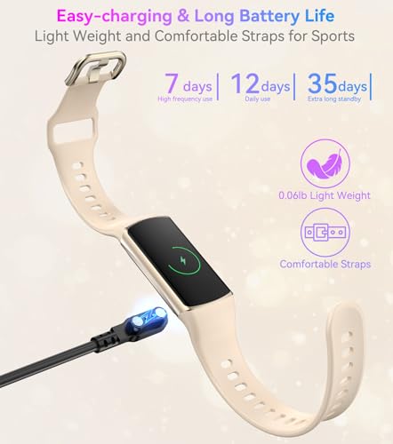 Smart Watch Fitness Tracker - 24/7 Health Monitor, IP68 Waterproof - Champagne Gold