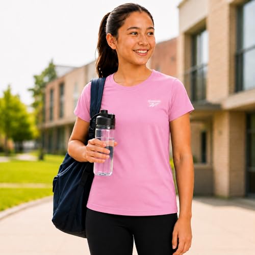 Girls Athletic T-Shirt - Performance Crewneck - Pink / 7