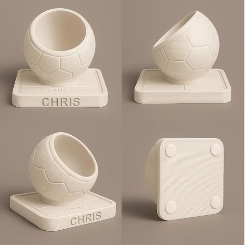 Soccer Pen Holder - 3D Printed Personalized Desk Organizer