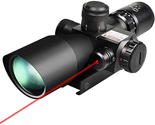 2.5-10x40 Red & Green Illuminated Scope with 20mm Mount - Red
