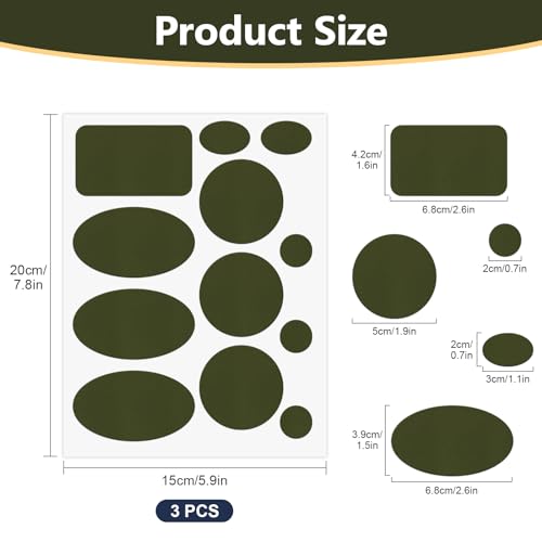 Self-Adhesive Nylon Repair Patch for Down Jackets & Tents - Olive