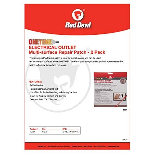 Red Devil 1227 1time Multi Surface Repair Patch - 2 Pack Of 7" x 7" Patches