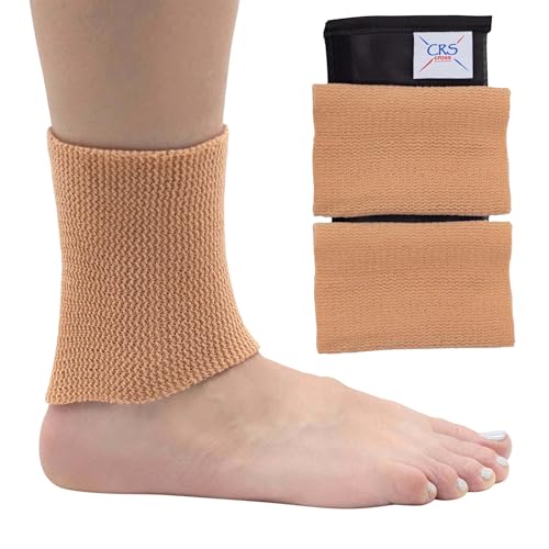 Ankle Gel Sleeves - Premium Padded Skate Socks - Tan - 2 Sleeves