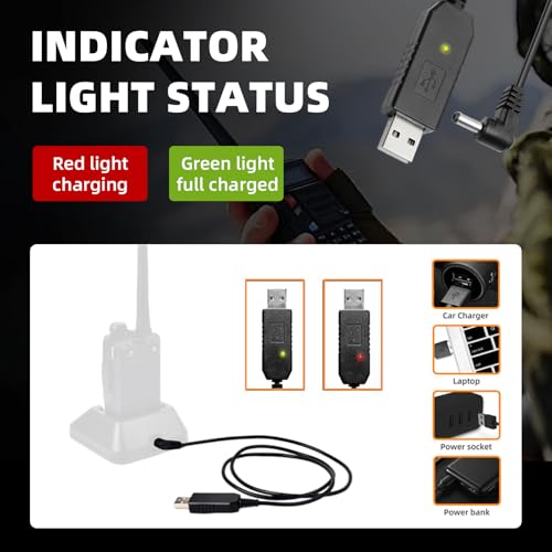 Walkie Talkie Charger Kit - Dual Charging Base for UV-5R, BF-F8HP