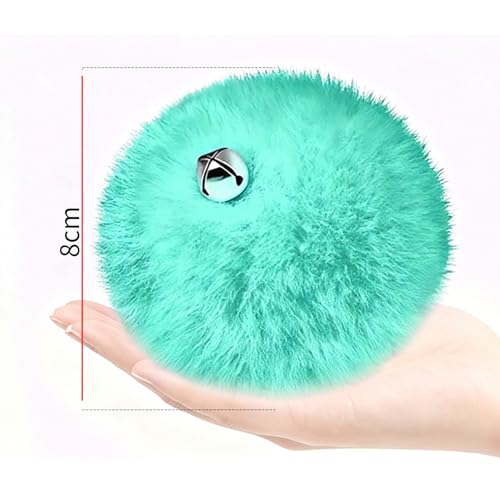 Roller Skate Pom Poms with Bells - Mint Green, 2 Pieces