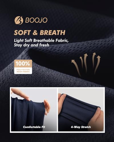 BOOJO 5 Pack Men's Sweatpants with Pockets - Mesh Open Bottom Athletic Pants (Medium, Black/Light Grey/Dark Grey/Navy/Army Green)