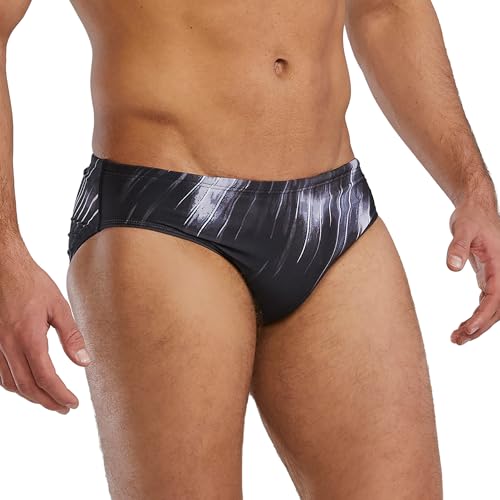 TYR Men's Cycloid Durafast Elite Swim Brief 30 Titanium Green Size 38