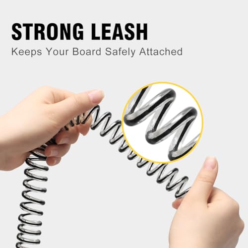 Coiled SUP Leash - 11 FT Lightweight Paddleboard Leash
