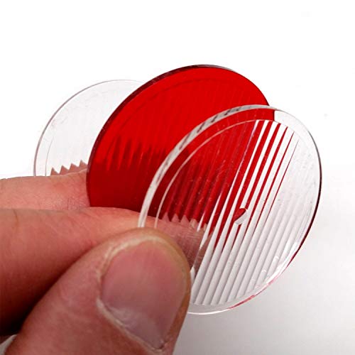 Diffuser Lens Set for Bike Lights - 3-Pack (2 Clear, 1 Red)