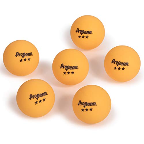 3-Star Regulation Ping Pong Balls - 40mm Indoor & Outdoor Set (6 Pack)