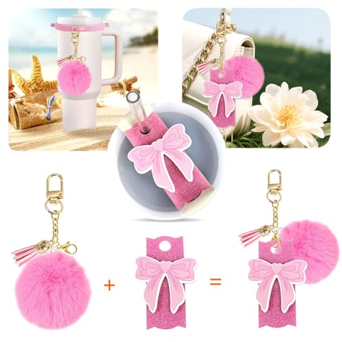 Bow Accessories Set for Stanley Cup 20/30/40oz - Pink