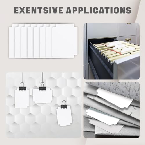 Trading Card Dividers - 100 White Organizers, 2.7 x 3.8 Inches