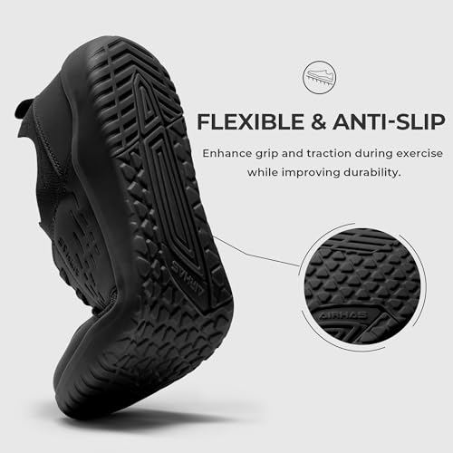 Mens Barefoot Shoes with Anatomical Toe Box - 10.5 Black