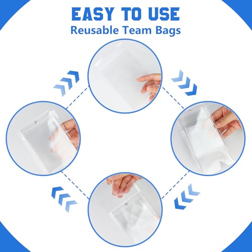 DEDC 200Pcs Trading Cards Team Bags for One Touch Magnetic Card