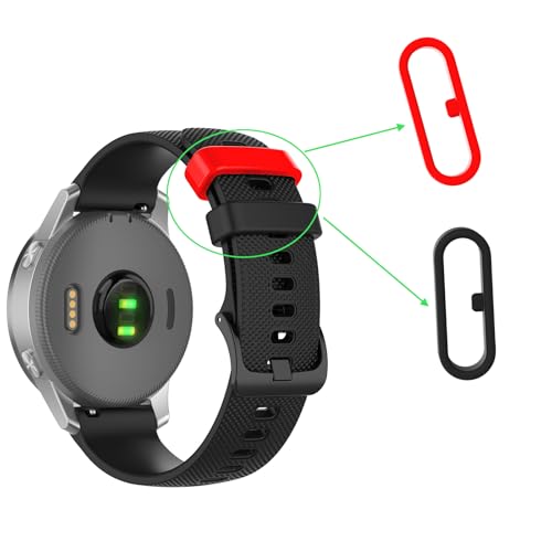 20mm Silicone Watch Band Keeper Loops - 10 Colors