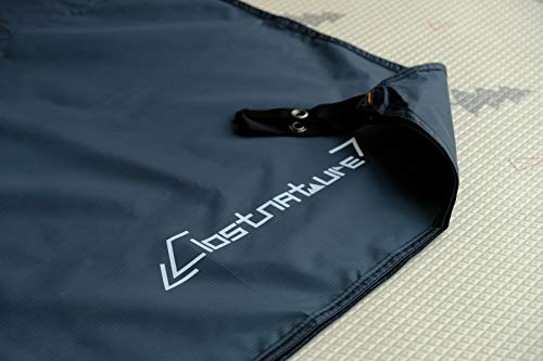 Clostnature Black 120'' x 96'' Tent Footprint Ground Cloth – Heavy Duty Waterproof Tarp