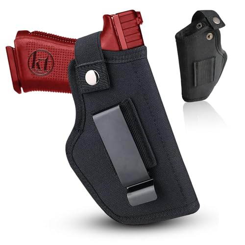Universal IWB/OWB Concealed Carry Gun Holster - Ambidextrous - Black