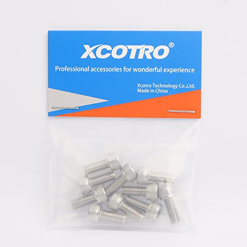 M5x12mm Stainless Steel Water Bottle Cage Bolts for Bicycles - 10 Pack