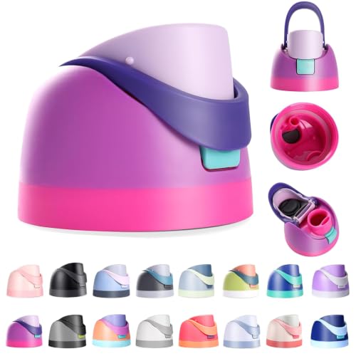 Ruzkq Purple Pink Replacement Lid for Owala 16oz-40oz Water Bottles, Leakproof & BPA-Free