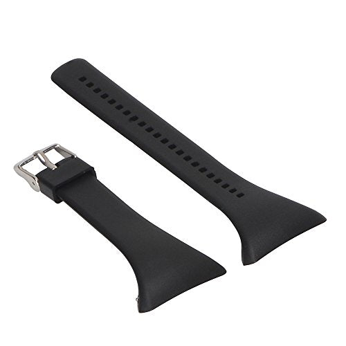 Soft Adjustable Silicone Replacement Band for Polar FT4/FT7 - Black