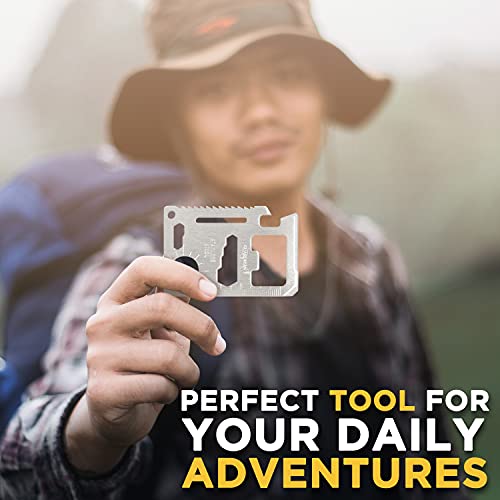 11-in-1 Survival Credit Card Multitool - Tactical Wallet Tool - Variation 1