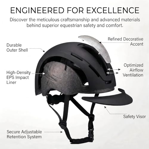 Kids Equestrian Helmet Ventilated Adjustable 53-58cm Safety Certified