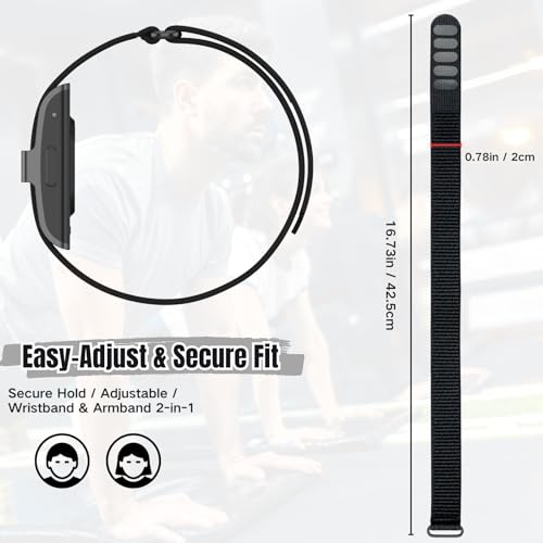 Adjustable Nylon Loop Bicep Bands - Minimalist Sports Strap