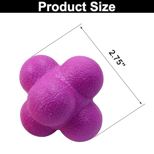 Agility Training Reaction Balls - 2 Pack Pink & Purple