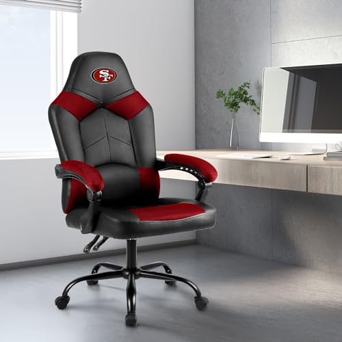 Oversized Office Chair with Adjustable Backrest - Black