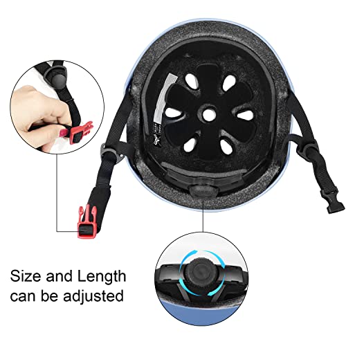Kids Adjustable Bike Helmet for Ages 3-8 - Blue
