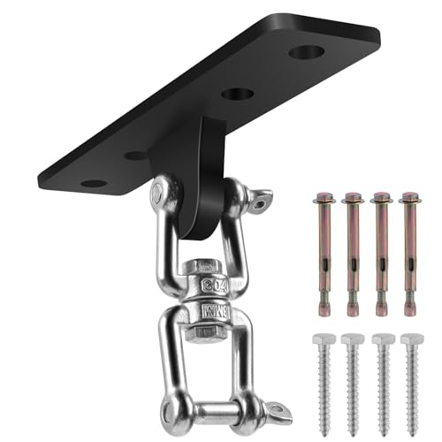 Heavy-Duty Heavy Bag Hangers Brackets with 4-Hole Base, 600lb Capacity