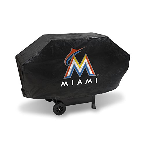 Deluxe Grill Cover - Miami Marlins Team Logo