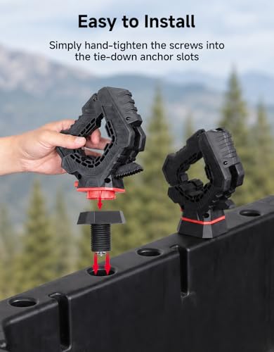 KEMIMOTO Ratcheting UTV Tool Rack with Quick Release & Adjustable Grip