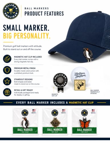 Funny Turtle Golf Ball Marker + Magnetic Hat Clip - Unique Golf Accessory for Men & Women