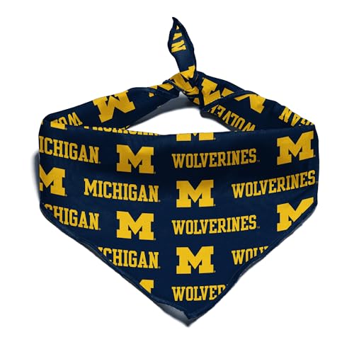 Michigan Wolverines Officially Licensed Dog & Cat Bandana - Large