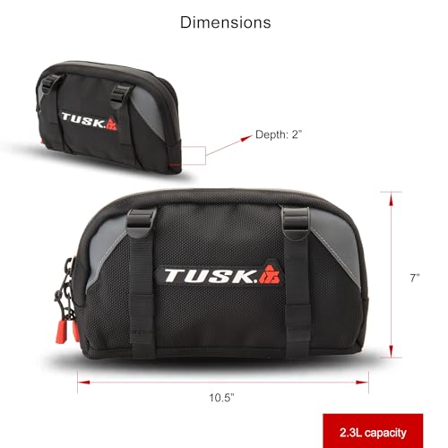 Tusk Handlebar Bag 2.3L - Durable 600D Cycling Storage