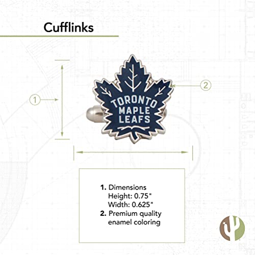 Toronto Maple Leafs Cufflinks - NHL Team Logo Formal Wear
