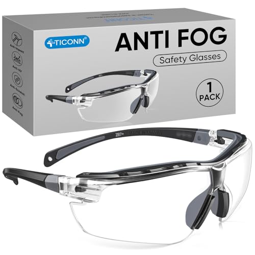 Anti-Fog Safety Glasses with UV Protection | Adjustable, Scratch-Resistant Eye Goggles for Men & Women