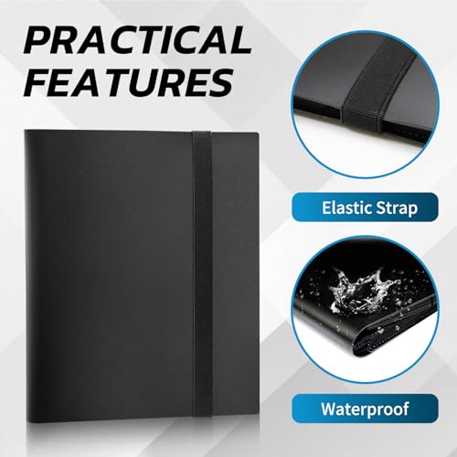 9-Pocket Card Binder - 360 Slots for Trading Cards - Black