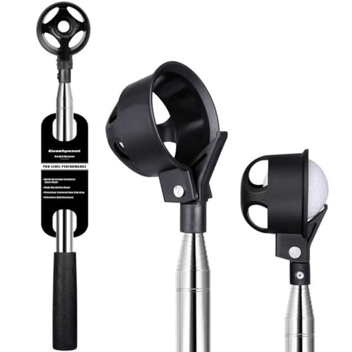Pro Auto-Lock Golf Ball Retriever Telescopic Stainless Steel Water Golf Accessory