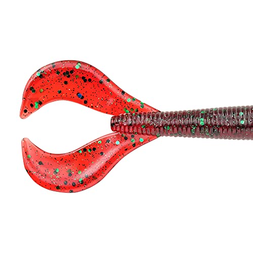 Speed Boss Fishing Soft Bait - 5 3/4" Redbug
