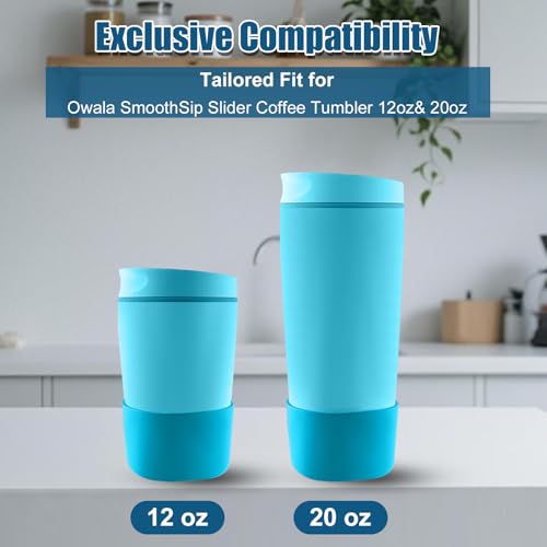 Silicone Boot for Owala SmoothSip Slider Tumbler - Blue (2pcs)