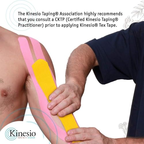 Kinesio Tex Gold Light Touch Elastic Therapeutic Athletic Tape 2in x 16.4ft Pink